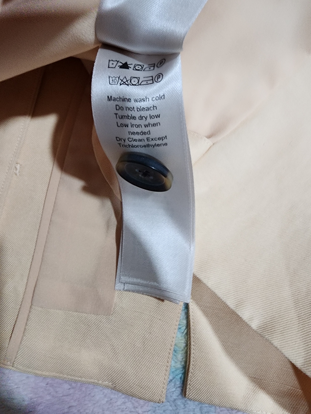 7 For All Mankind Sleeveless Tan-beige Button Front Vest New L - Picture 7 of 7